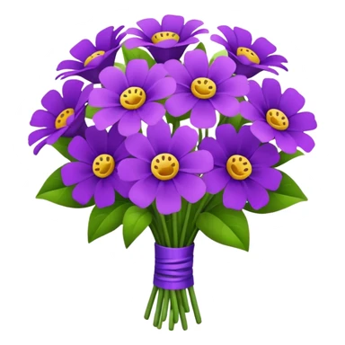 Purple bouquet sticker