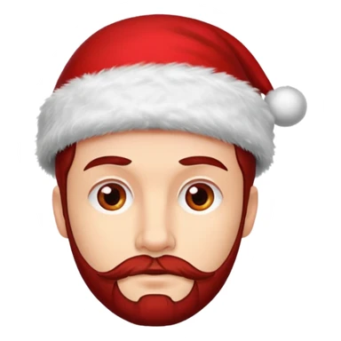 SCOTTISH MAN WITH STUBBLE WITH XMAS HAT sticker