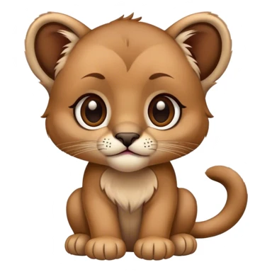 mountain lion cub  sticker
