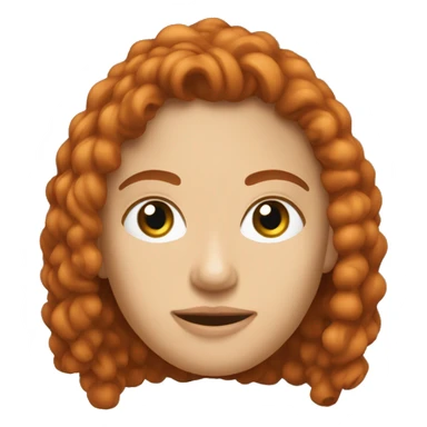 Ruiva, branca, olhando para um celular sticker