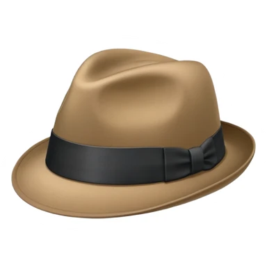 a fedora emoji with a band sticker