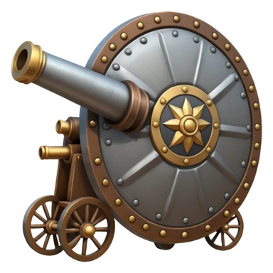 Arsenal-style cannon and shield sticker