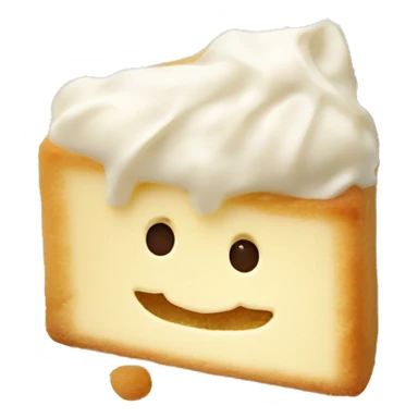 milk and semolina dessert called galaktoboureko in a plate sticker