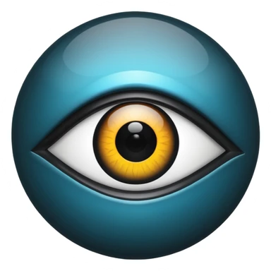 Black evil eye sticker