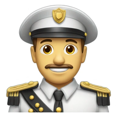 Gendarme avec un calot sticker