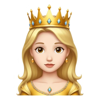 Princesa con corona  sticker