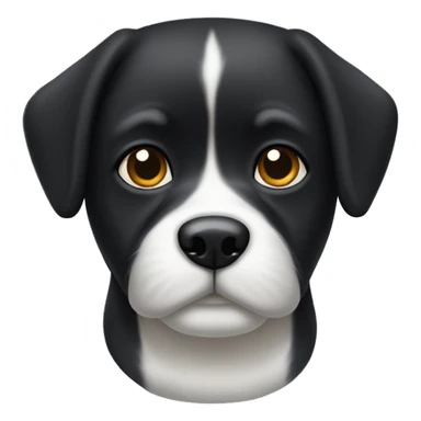 Black Shizu dog sticker