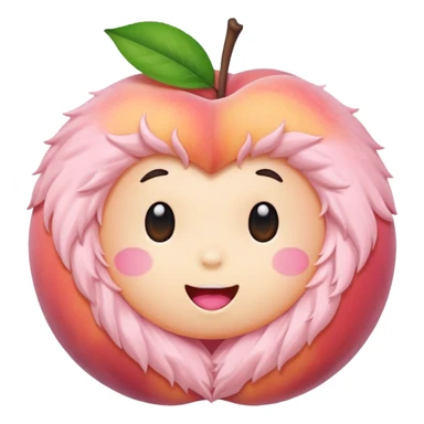 kawaii  peaches sticker