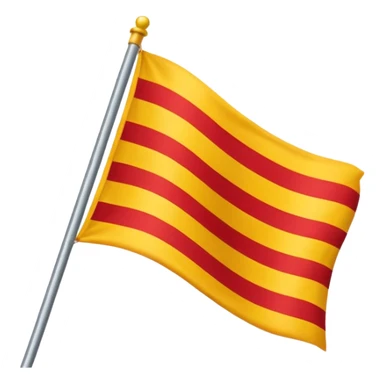  yellow and red flag  sticker