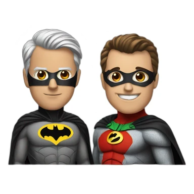 Batman and robin sticker