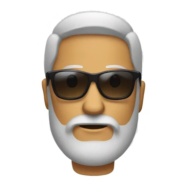 beard man with sunglass sticker