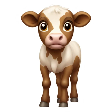 Veau marron  sticker