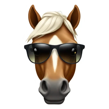 Horse wearing sunglasses  sticker