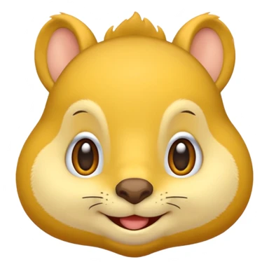 puffed up cheeks, like squirrel cheeks… but on a regular emoji sticker