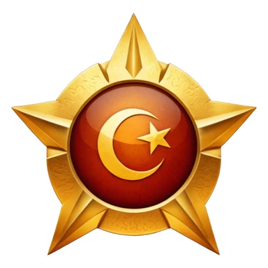 Galatasaray 5 star logo sticker