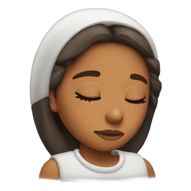 girl snoozing  sticker