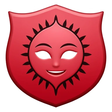 brasão rosa de sangue vermelha sticker