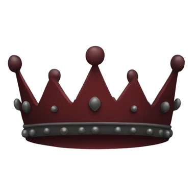Dark red crown  sticker