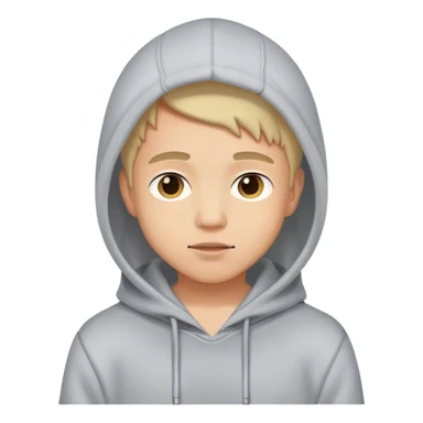 casual boy in hoodie sticker
