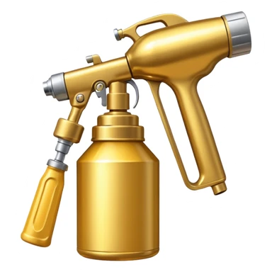 Golden paint Sprayer can sticker