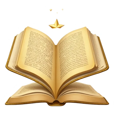 open book with sparkl sticker