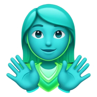 A THANK YOU SIGN IN NEON TEAL GREEN... AS IF ITS A REAL NEON SIGN sticker