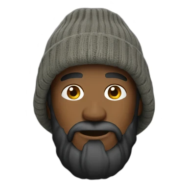 fisherman beanie man sticker