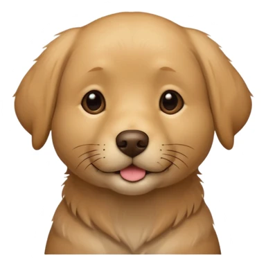 Light brown furry Labrador  sticker