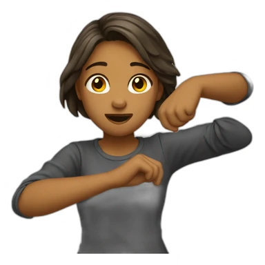 Fille qui dab sticker