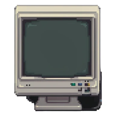 Old computer monitor sticker