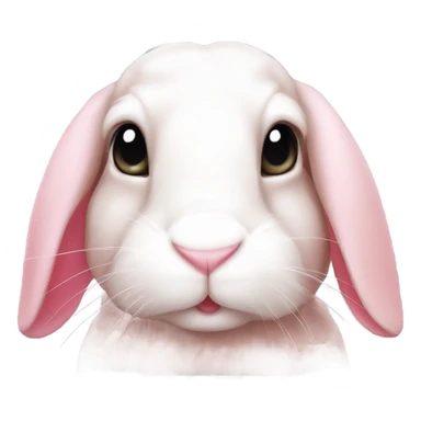 Pink lop rabbit sticker