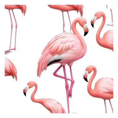 FLAMINGO on one leg sticker
