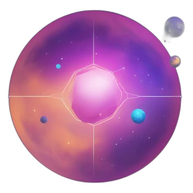 Cosmos blockchain logo sticker