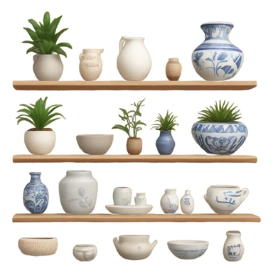 homewares on tiny shelf sticker
