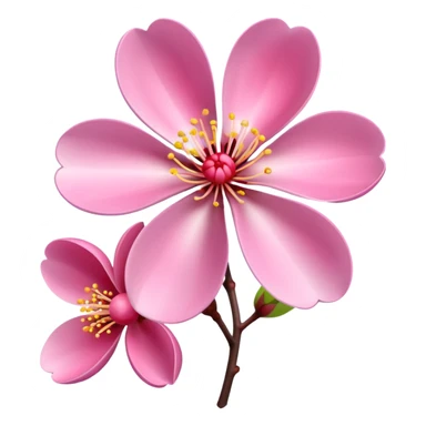 Realistic plum blossom flower, high definition, dewdrops,  sticker