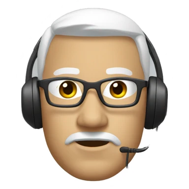 bodyguard wearing an earbud sticker