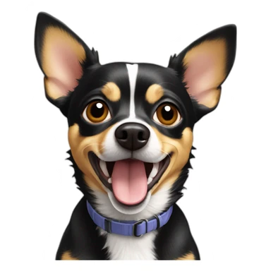 chihuahua rat terrier mix running sticker