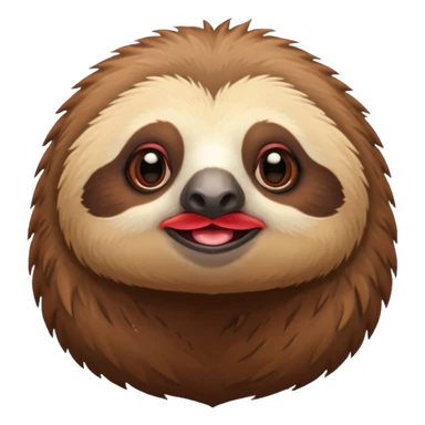 paresseux avec un crete rouge sticker