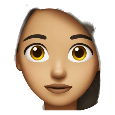 Girl giving side eye sticker