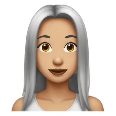 Fille avk main devant bouche sticker