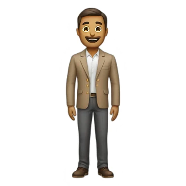 a man present presentation sticker