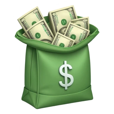 dollars in the bag sticker