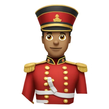 red toy soldier sticker