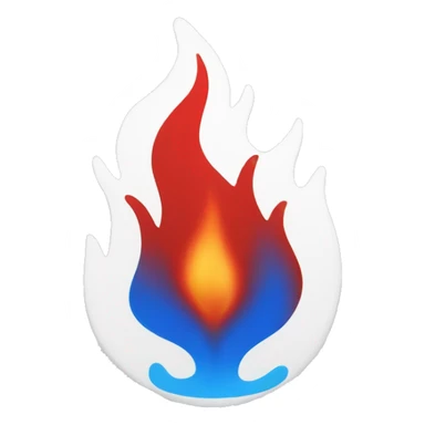 Flamme bleu blanc rouge sticker