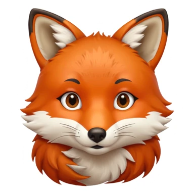 Fox holding his nose sticker