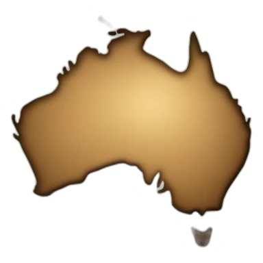 Australia on a map with no flag and a koala kissing a kangaroo in it sticker