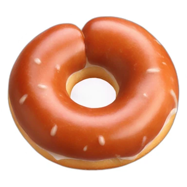 Saucisse dans donnut sticker