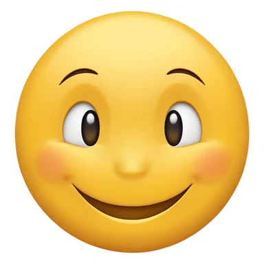 Smile face that is nonchalant  sticker