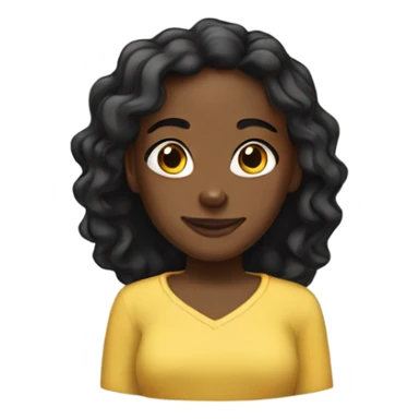 Black Christian girl sticker