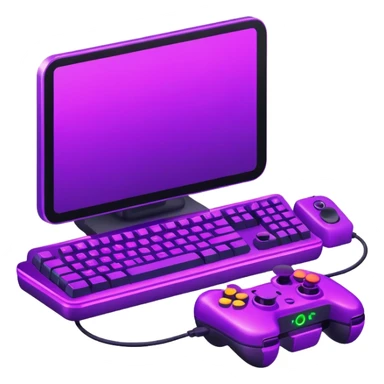 neon Purple gaming  sticker